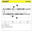 RIDEX El freni kablosu Sol Arka, Arka, Sağ Arka, 1276/692 1676/1092mm — 1990 Nissan Pick Up (6)