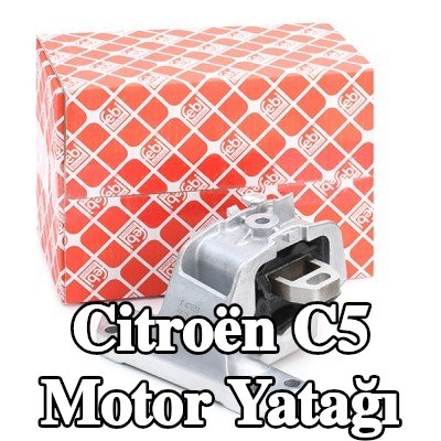 FEBI BILSTEIN Motor yatağı, sol, Elastomer — 2005 Citroën C5