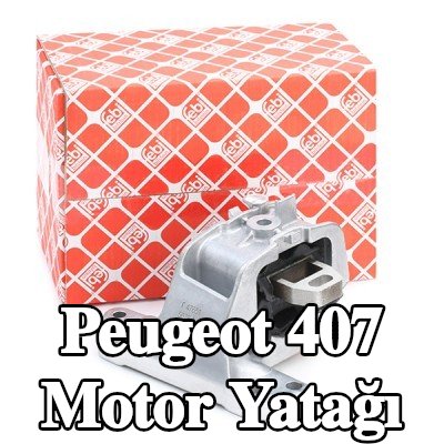 FEBI BILSTEIN Motor yatağı, sol, Elastomer — 2004 Peugeot 407