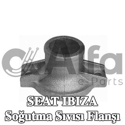 Alfa e-Parts Contasız/sızdırmazlık elemanı olmayan soğutma suyu flanşı, termostat olmadan — 1990 SEAT Ibiza