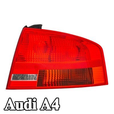 HELLA المصباح الخلفي الأيمن, مع لمبة, مع حامل لمبة — 2004 Audi A4