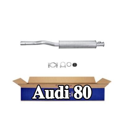 HELLA كاتم الصوت الأمامي, مع قطع التركيب — Audi 80