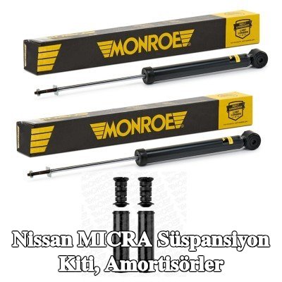 MONROE Süspansiyon kiti, amortisörler — Nissan Micra