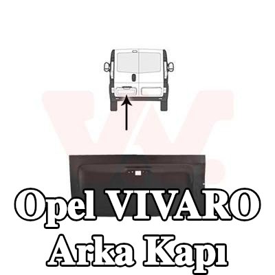 VAN WEZEL Arka kapı Sol — Opel Vivaro