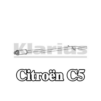 VEGAZ كاتم الصوت الأوسط 1380mm — Citroën C5