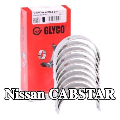 GLYCO محمل العمود المرفقي ذو ظهر فولاذي مع برونز مدمج بالتلبيد — Nissan Cabstar