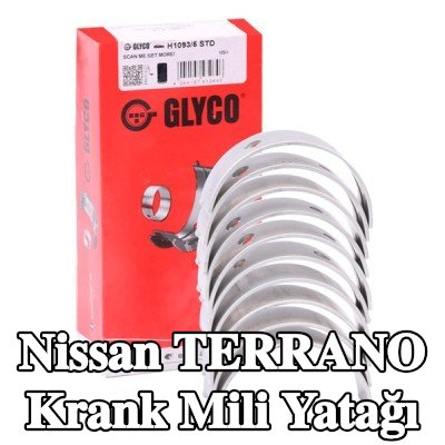 GLYCO Sinterle birleştirilmiş bronzlu çelik sırtlı krank mili yatağı — 1990 Nissan Terrano