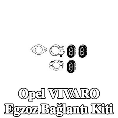 HJS Kelepçeli egzoz bağlantı kiti — 2012 Opel Vivaro