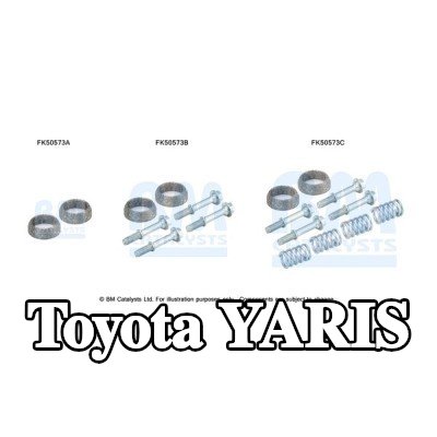 BM CATALYSTS طقم التثبيت، أنبوب العادم — Toyota Yaris