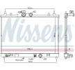 NISSENS Kapaksız motor radyatörü, genişletme deposu olmadan, yağ soğutuculu, contasız/sızdırmazlık elemanı olmadan — 2004 Nissan Tiida (5)