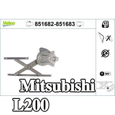 VALEO مُحرك نافذة أمامي أيسر, كهربائي, بدون محرك كهربائي — Mitsubishi L200