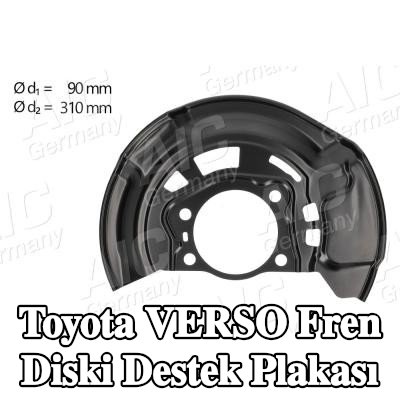 AIC Fren diski destek plakası Ön Aks Sol — Toyota Verso