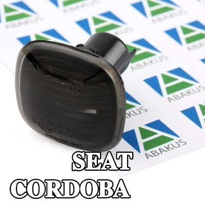 ABAKUS مؤشر جانبي كلا الجانبين, رمادي داكن, بدون حامل لمبة, بدون مصابيح — 1997 SEAT Cordoba
