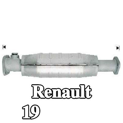 VEGAZ محول حفاز مع مواد التثبيت/التركيب — Renault 19