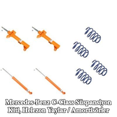 KONI Süspansiyon kiti, helezon yaylar / amortisörler Ön Aks, Arka Aks — 2012 Mercedes-Benz C-Class
