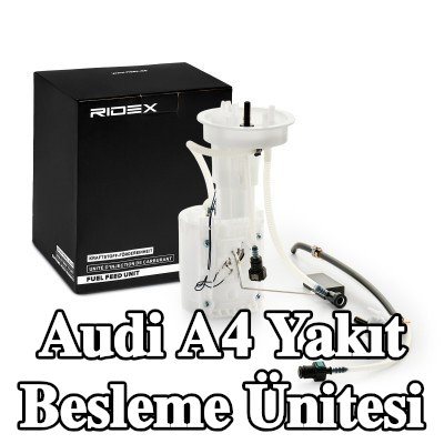 RIDEX Elektrikli yakıt besleme ünitesi, Benzin, yakıt seviye sensörlü, contalı/sızdırmaz — 2005 Audi A4
