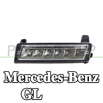 PRASCO مؤشر جانبي أمامي أيسر, أبيض, مع حامل لمبة — Mercedes-Benz Gl