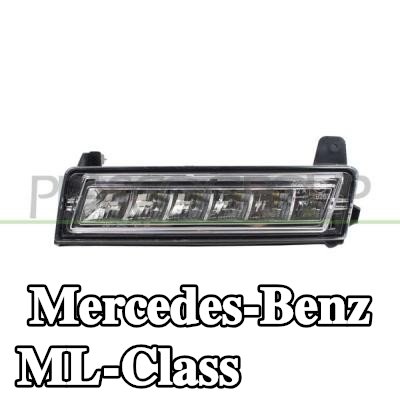 PRASCO مؤشر جانبي أمامي أيسر, أبيض, مع حامل لمبة — Mercedes-Benz ML-Class