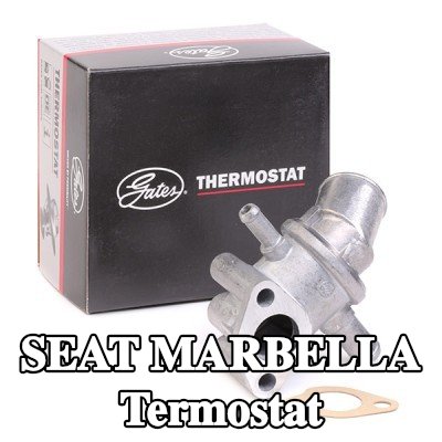 GATES Termostat 87°C, conta/sızdırmazlık elemanları ile — SEAT Marbella