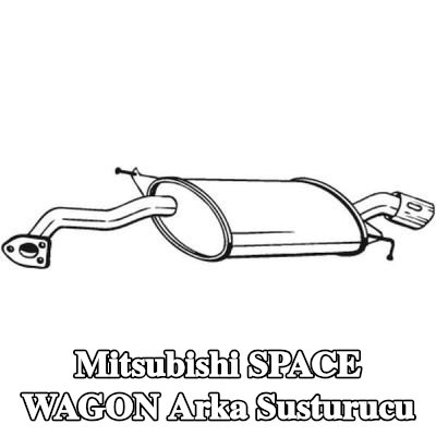 BOSAL Arka susturucu — Mitsubishi Space Wagon