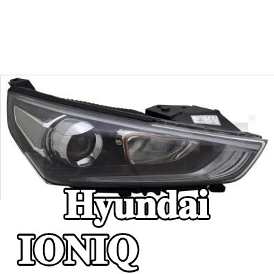 TYC المصباح الأمامي الأيسر, H7/HB3, مع محرك كهربائي — Hyundai Ioniq