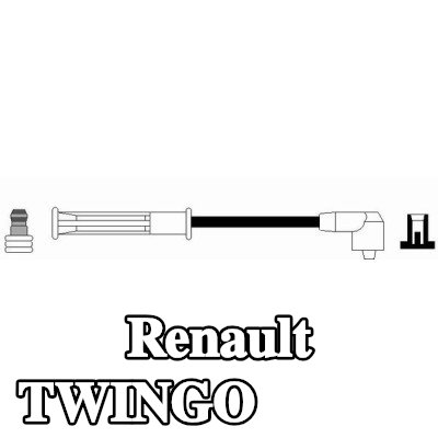 NGK سلك الإشعال 40cm — 2000 Renault Twingo