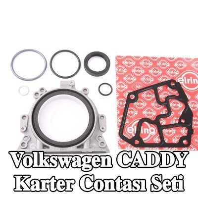 ELRING Krank mili contalı karter conta seti, entegre mil contalı — 2000 Volkswagen Caddy