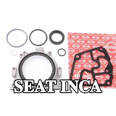 ELRING مجموعة حشيات علبة المرافق مع مانع تسرب العمود المرفقي, مع مانع تسرب عمود مدمج — SEAT Inca