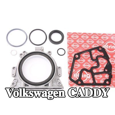ELRING مجموعة حشيات علبة المرافق مع مانع تسرب العمود المرفقي, مع مانع تسرب عمود مدمج — 2000 Volkswagen Caddy