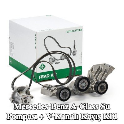 INA Water Pump + V-Ribbed Belt Kit Check alternator freewheel clutch & replace if necessary — 2000 Mercedes-Benz A-Class