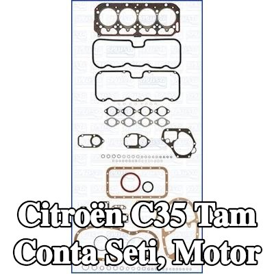 AJUSA Tam Conta Seti, silindir kapağı contalı motor, valf gövdesi contalı, FIBERMAX — Citroën C35