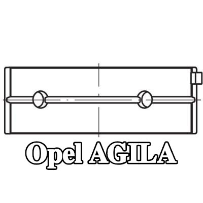 MAHLE مجموعة محامل العمود المرفقي — Opel Agila