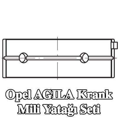 MAHLE Krank mili yatağı seti — Opel Agila