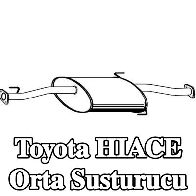 VEGAZ Orta susturucu Merkez — Toyota Hiace