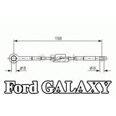 BOSCH كابل فرامل اليد 2071mm — Ford Galaxy