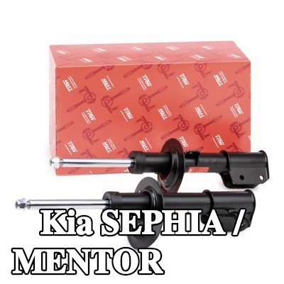 TRW ممتص الصدمات TWIN, المحور الأمامي, ضغط الغاز, دعامة نظام التعليق, مع قطع التركيب — Kia Sephia / Mentor