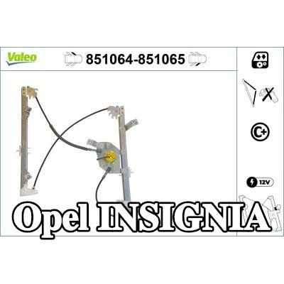VALEO مُحرك النوافذ الأمامي الأيمن, كهربائي, بدون محرك كهربائي — Opel Insignia