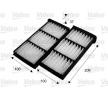 VALEO Polen filtresi CLIMFILTER COMFORT, Partikül Filtresi — 1999 Mitsubishi Pajero / Shogun Pinin (1)