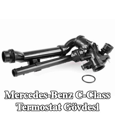 VEMO Conta/sızdırmazlık elemanı olmayan termostat gövdesi, flanş ile, sensörlü — Mercedes-Benz C-Class