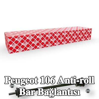 FEBI BILSTEIN Stabilizatör kolu OE Turbo YENİ, Ön Aks, 300mm, somunlu — 1995 Peugeot 106