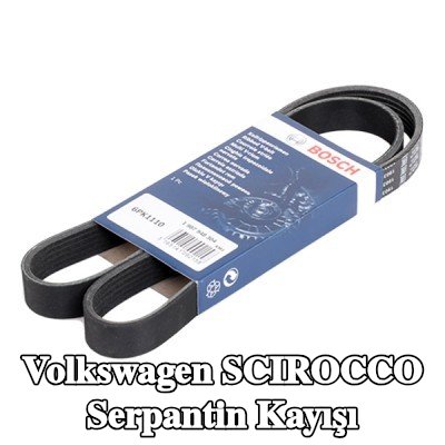 BOSCH Serpantin kayışı 1110mm, Number of ribs: 6 — Volkswagen Scirocco