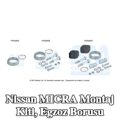 BM CATALYSTS Montaj Kiti, egzoz borusu — Nissan Micra