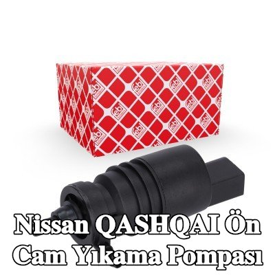 FEBI BILSTEIN Ön cam yıkama pompası 12V, conta halkası ile — Nissan Qashqai