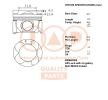 IAP QUALITY PARTS Piston segmanlı piston — Toyota Land Cruiser (1)