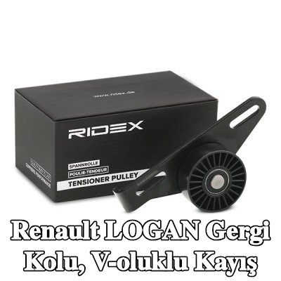 RIDEX Gergi Kolu, V-oluklu kayış — 2004 Renault Logan