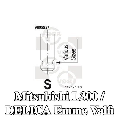 BGA Emme valfi — Mitsubishi L300 / Delica