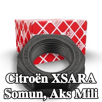FEBI BILSTEIN Somun, ön aks sol aks mili, Ön Aks Sağ — Citroën Xsara