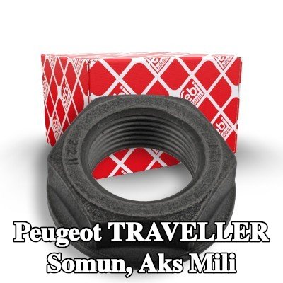 FEBI BILSTEIN Somun, ön aks sol aks mili, Ön Aks Sağ — Peugeot Traveller