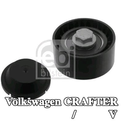 FEBI BILSTEIN بكرة الانحراف/التوجيه, V-ribbed belt Outer Diameter: 60mm, مع برغي — Volkswagen Crafter