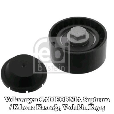 FEBI BILSTEIN Saptırma / kılavuz kasnağı, V-ribbed belt Outer Diameter: 60mm, vida ile — Volkswagen California